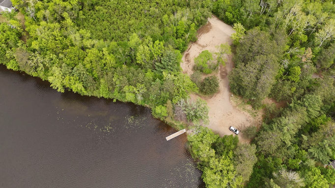 Drone Walkthrough of Sibley Lake Boat Access and Pequot Lakes!